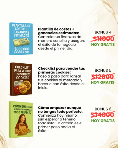 Cookies con Proposito: La Guia definitiva + 6 bonos de Regalo